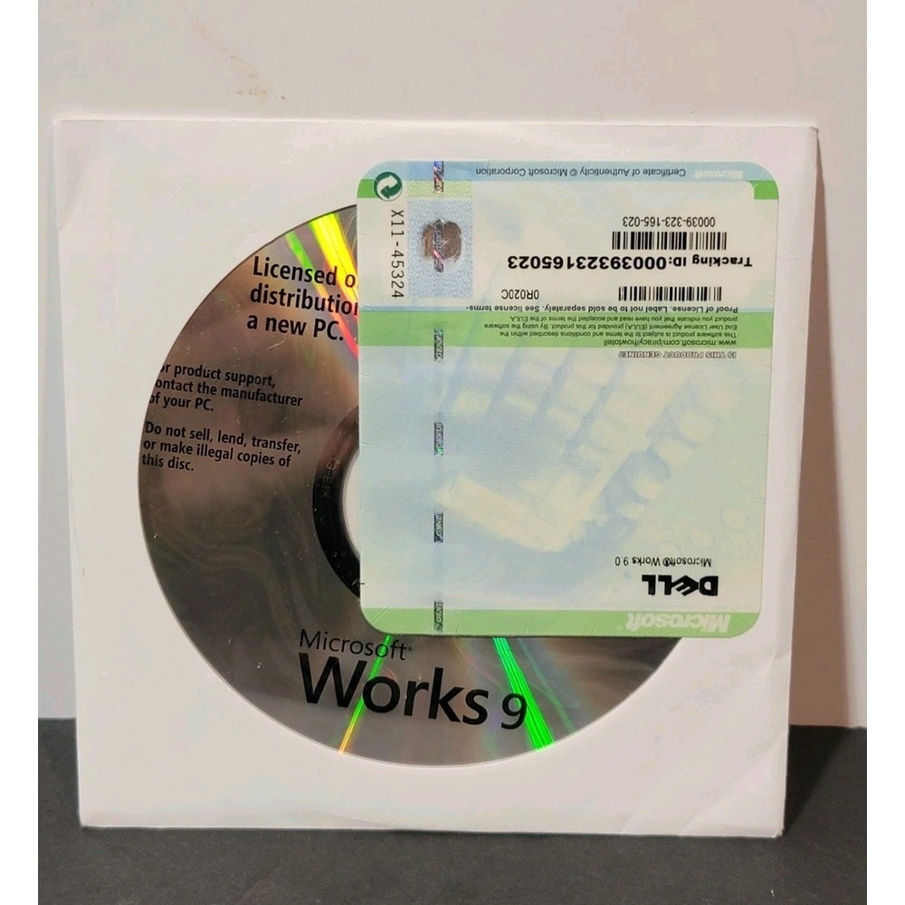 Dell Inspiron‎ 1012 Drivers Utility Reinstall Disk, Works 9, ROXIO, Word NEW